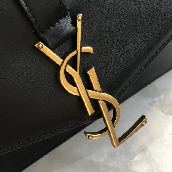 Tony Luxuries LEATHER YSL BURGUNDY BAG IN CHAIN MEDIUM SULPICE 0506